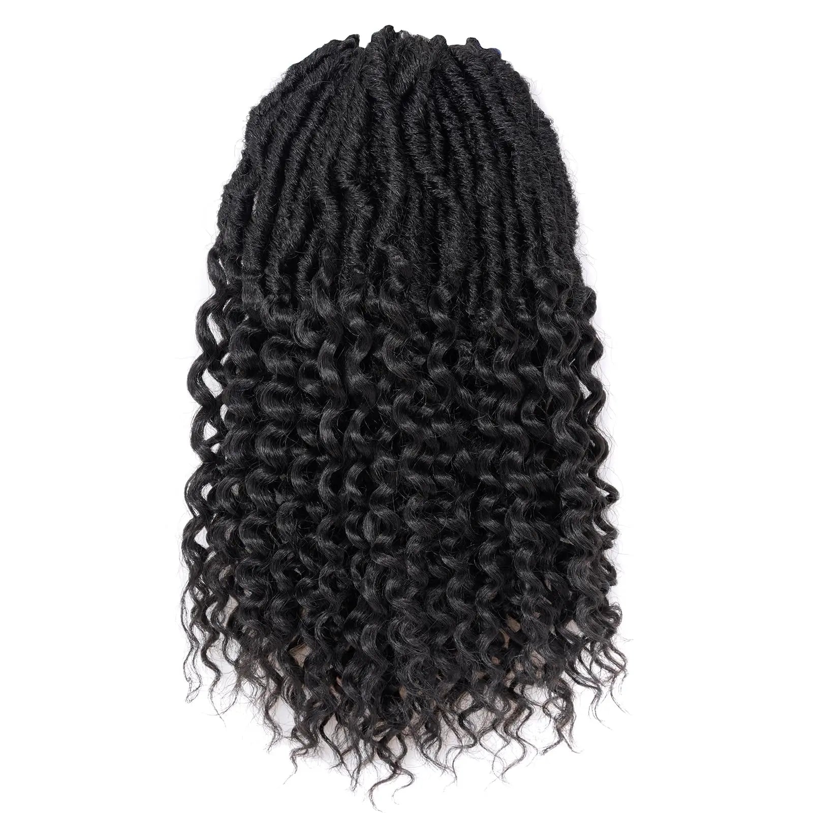 ( US ONLY) FAST SHIPPING DTL | Toyotress® Unique Deep Wave Locs Crochet French Locs With Long Curly Ends Crochet Hair Pre Looped Deep Wave Locs Braiding Hair For Women Toyotress
